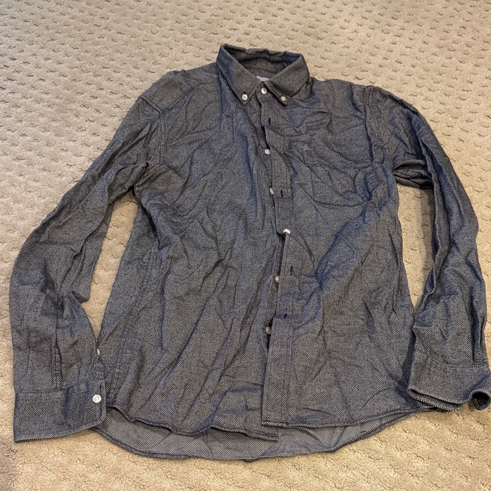 Men's Casual Button Down Shirt - Blue